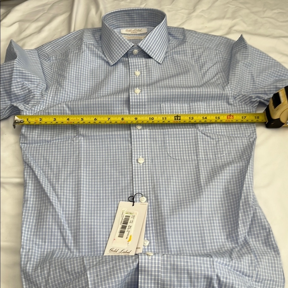Roundtree & Yorke Blue Dress Shirt - Picture 4 of 10
